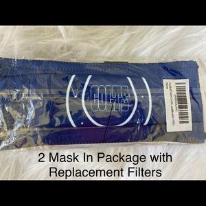 NFL team face covering. You’ll get 2 reusable mask with replacement filters.